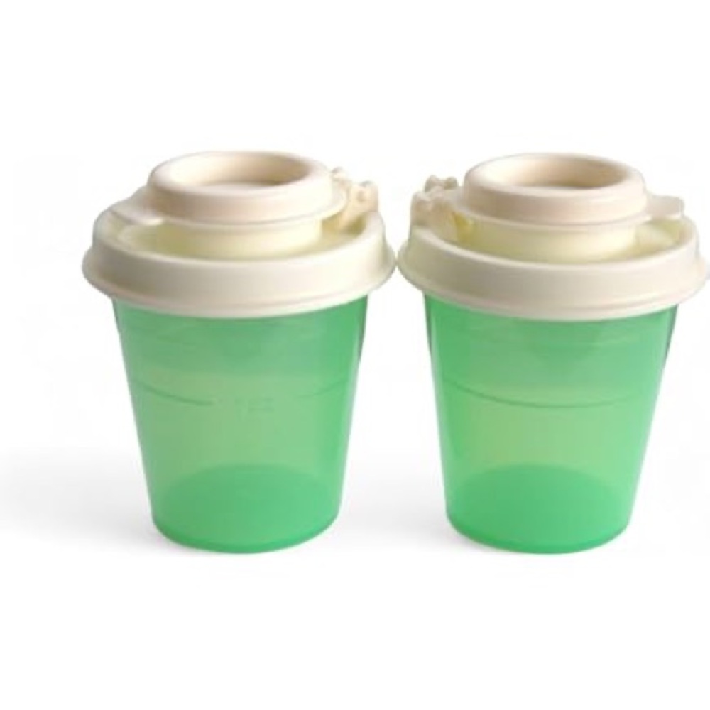 Tupperware salt and pepper shakers